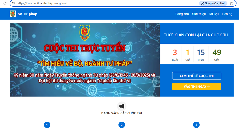 Phát động Cuộc thi trực tuyến ‘Tìm hiểu về Bộ, ngành Tư pháp’