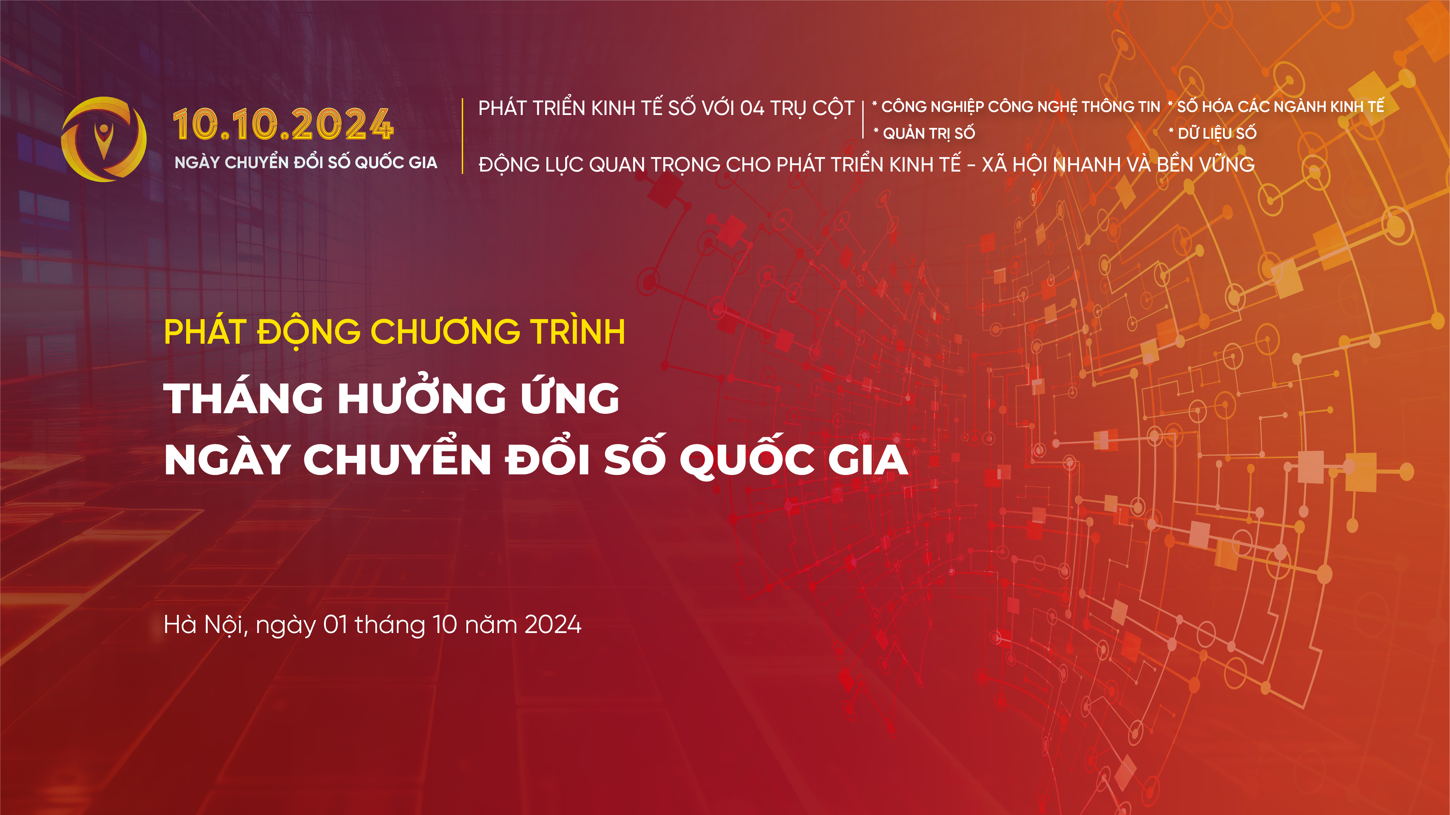 Phổ cập bộ nhận diện Ngày Chuyển đổi số Quốc gia năm 2024